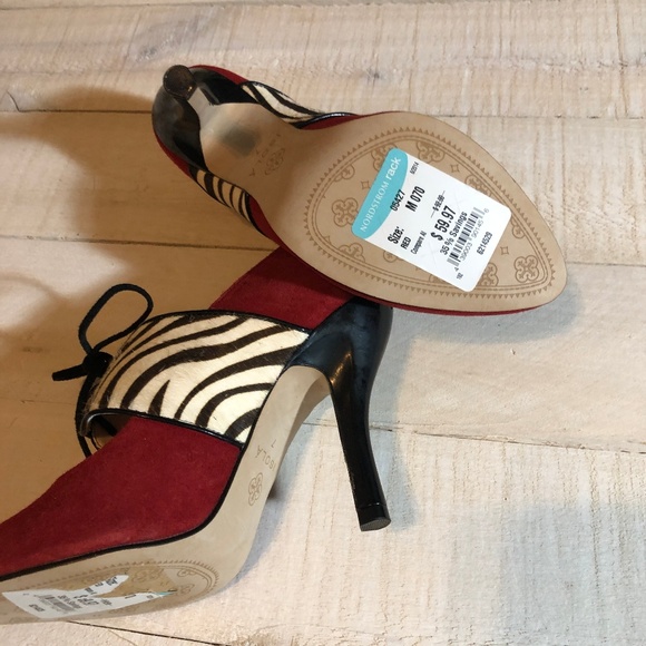 NWT Isola "Isabel" black/leopard Heels Size 7 NEW - Picture 6 of 8